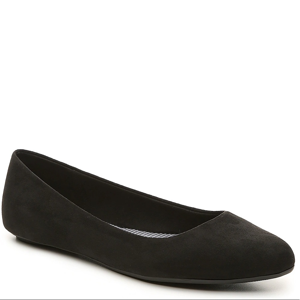 Black Memory Foam Flats